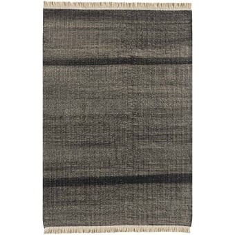 Tappeti Tres Texture Black in-outdoor 200x300 cm Nanimarquina
