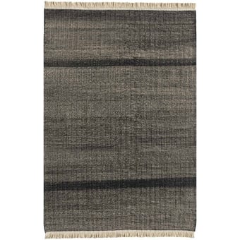 Tres Texture Black in-outdoor Rug 200x300 cm Nanimarquina