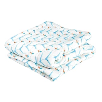 Bamba Lin Bed cover Blanc 130x210 cm Little Cabari