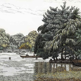 The serpentine Panel Original Les Dominotiers