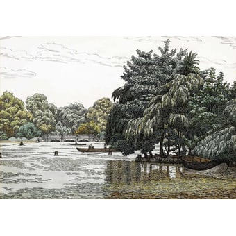 The serpentine Panel Original Les Dominotiers