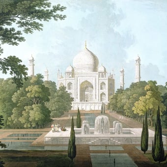 Taj Mahal Panel Original Les Dominotiers