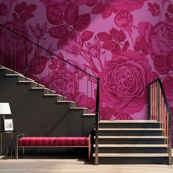 Baccara Panel Magenta Walls by Patel