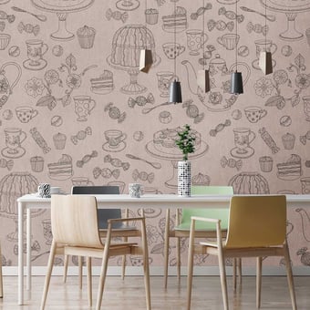 Coffeetime Panel Taupe Walls by Patel