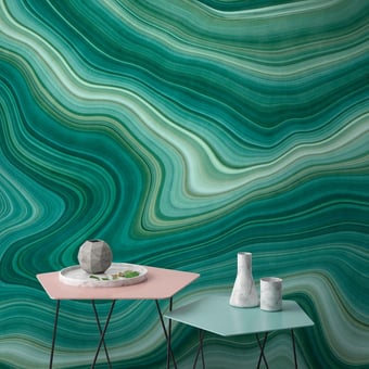 Gemstone Panel Pink Walls by Patel