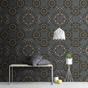 Graphite 3 Panel Anthracite Walls by Patel