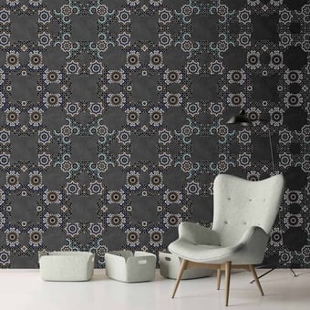 Graphite 4 Panel Anthracite Walls by Patel
