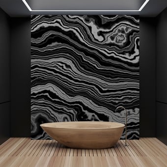 Carta da parati murale Onyx Black Walls by Patel