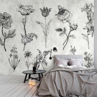 Sketchpad 2 Panel Black Walls by Patel