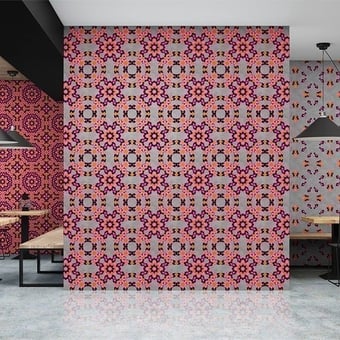 Tangerine 2 Panel Silver Walls by Patel
