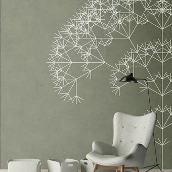 Trees 4 Panel Green Walls by Patel