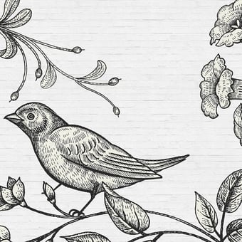 Birdy 3 Panel Grey Walls by Patel