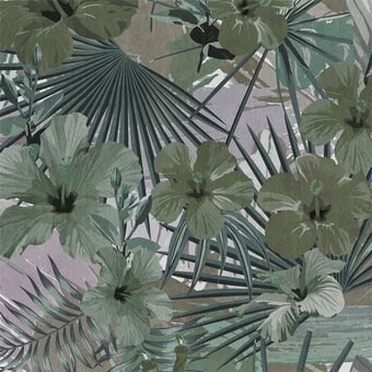 Hibiscus Panel Tropical Walls by Patel