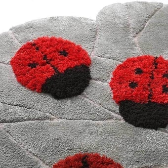 Ladybugs Rug 130x145 cm Little Cabari