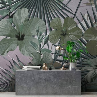 Hibiscus Panel Tropical Walls by Patel