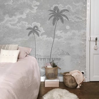 Palmar Panel Gris et Blanc Les Dominotiers
