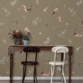 Papel pintado Verso Soft Grey/Orange Tres Tintas Barcelona