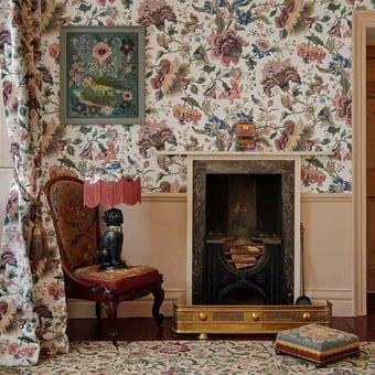 Papier peint panoramique Majorelle Henna House of Hackney