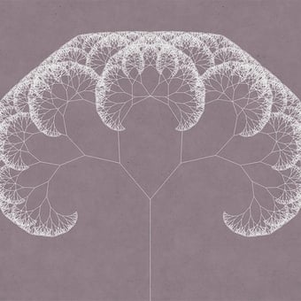 Trees 3 Panel Pink Walls by Patel