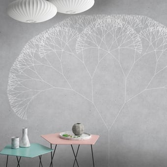 Trees 1 Panel White Walls by Patel
