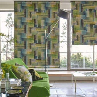 Parterre Geo Fabric Turmeric Designers Guild