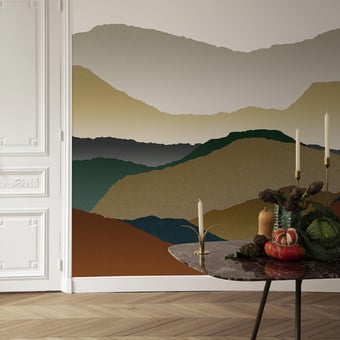 Papel pintado mural panorámico Ukiyo Aubrun Nobilis