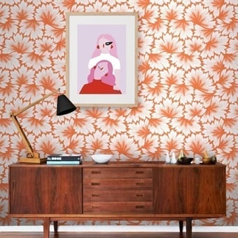 Dahlia Colors 2 Wallpaper Dazzling Ginger Maison Martin Morel
