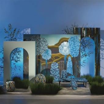 Papel pintado mural panorámico Songe d'été Marais Christian Lacroix