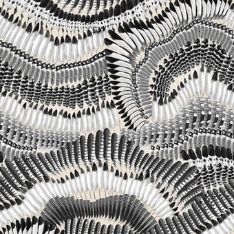 Papel pintado mural panorámico Prête moi ta plume Printemps Christian Lacroix