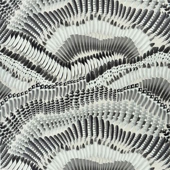 Tissu Prête-moi ta plume Jais Christian Lacroix