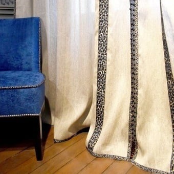 Geflecht 57 mm Leopard Braid Beige Houlès
