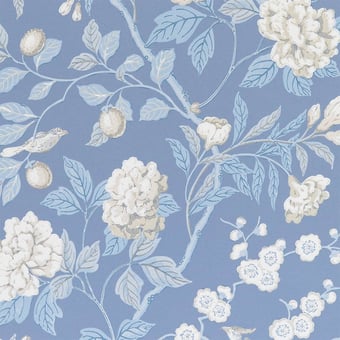 Emperor's Garden Wallpaper Blue GP & J Baker
