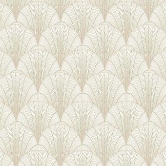 Scalloped Pearls Wallpaper Cream/White York Wallcoverings