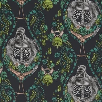 Carta da parati Silverback Charcoal Clarke and Clarke