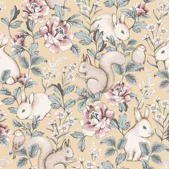 Papel pintado Magic Forest Blue Borastapeter