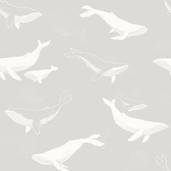 Papel pintado Whales Taupe Borastapeter