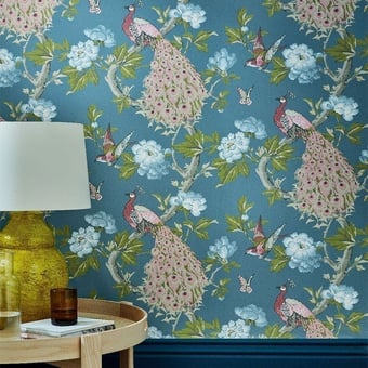 Pavona Wallpaper Blanche Little Greene