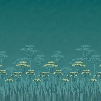 Papel pintado mural panorámico Achillea Aurora Little Greene