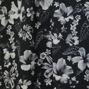 Stoff Honolulu Noir Jean Paul Gaultier