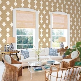 Beveled Edge Wallpaper Greige York Wallcoverings