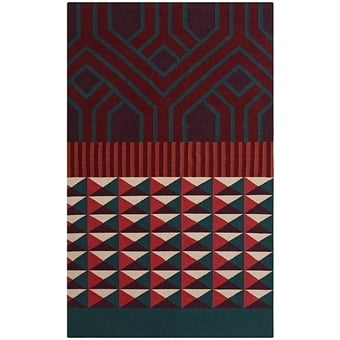 Tappeti Ndebele Red 170x240 cm Gan Rugs