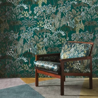Tapete Morny Turquoise Manuel Canovas
