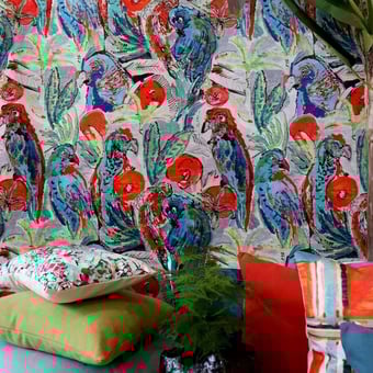 Samt Papagaï Bleu Lalie Design