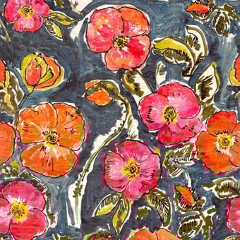 Terciopelo Poppies Floraison Lalie Design