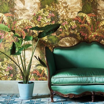 Hispalis Wallpaper Khaki Multi Cole and Son