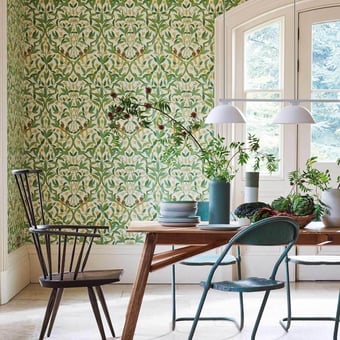 Jasmine & Serin Symphony Wallpaper Rose Cole and Son