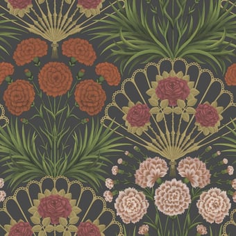 Flamenco Fan Wallpaper Cerise Cole and Son