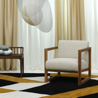 Tissu Ladakh Naturel Lelièvre