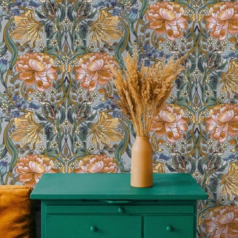 Belle-epoque Wallpaper White Coordonné