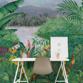 Papier peint panoramique Neo-colonial Multi Coordonné
